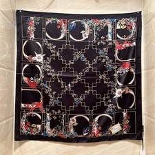 Gucci Silk Square Scarf Flora