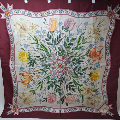 Gucci silk scarf floral - silk,