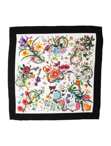Gucci scarf snake floral - scarf,