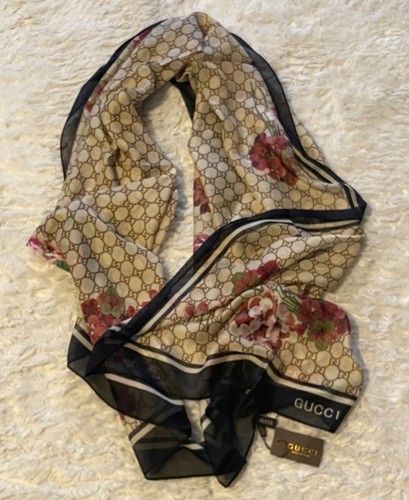 Gucci silk scarf - gg,