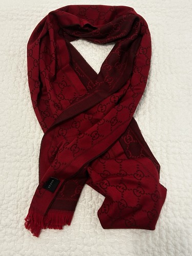 Gucci logo fringed red - -,