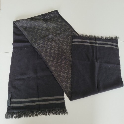Gucci monogram wool scarf - monogram,