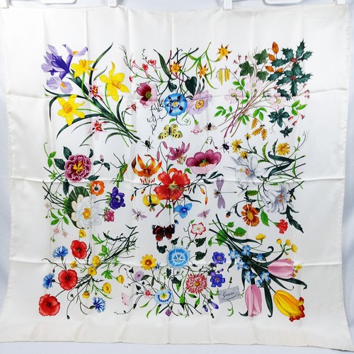 Gucci silk scarf floral - silk,