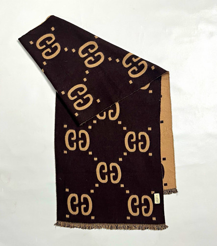 Gucci logo reversible knit - gg,