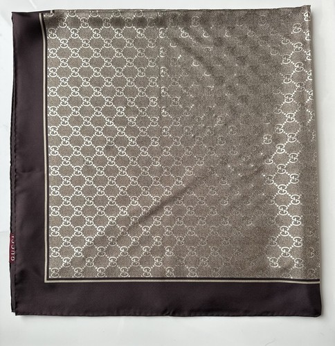 Gucci scarf silk - scarf, brown