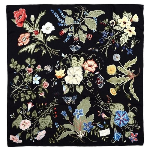 Gucci silk wrap logo kris - logo,