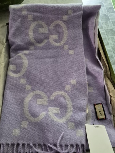 Gucci 100 cashmere scarf - gg, 100%