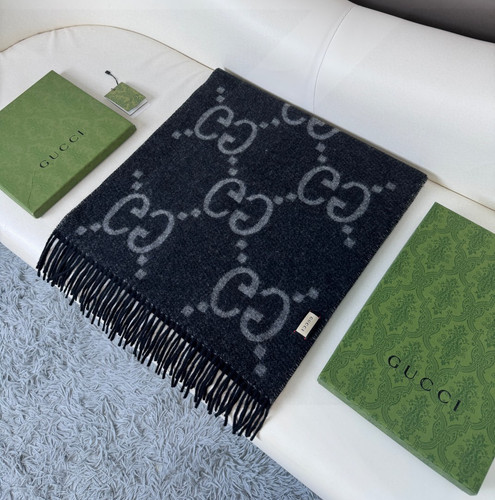 Gucci logo 100 cashmere - gucci, 100%cashmere