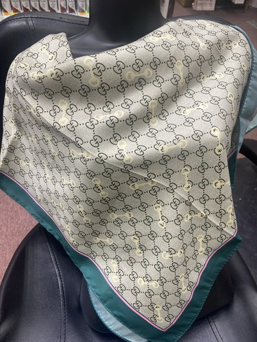 Gucci green scarf 34x34 - gucci,