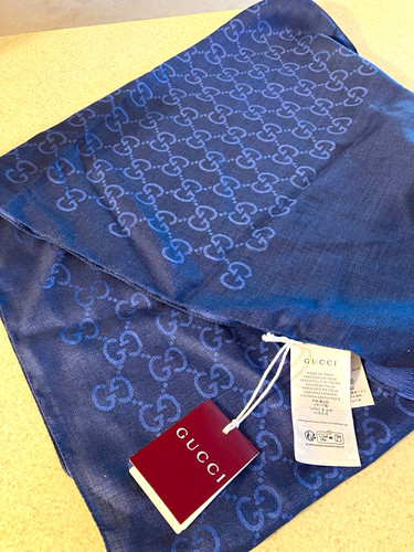 Gucci blue monogram - gg, logo