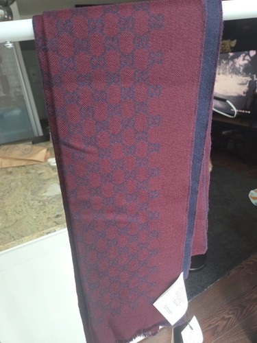 Gucci wool scarf jacquard - gg,