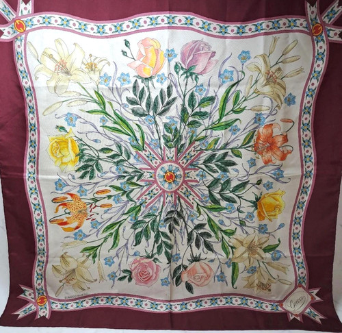 Gucci silk scarf floral - gucci,