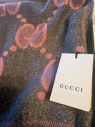 Gucci monogram wool scarf - monogram,