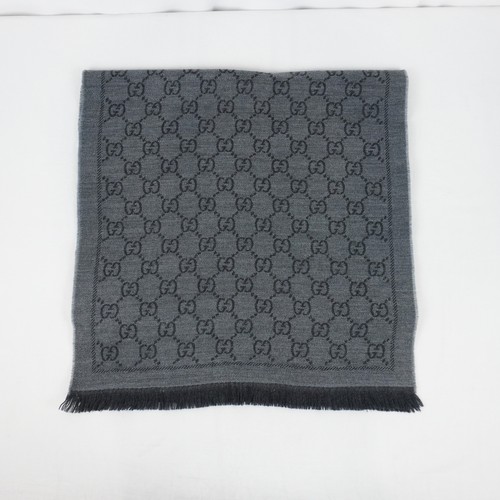 Gucci jacquard wool fringe - gg,