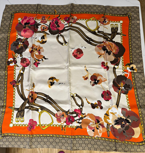 Gucci silk twill floral - gucci,
