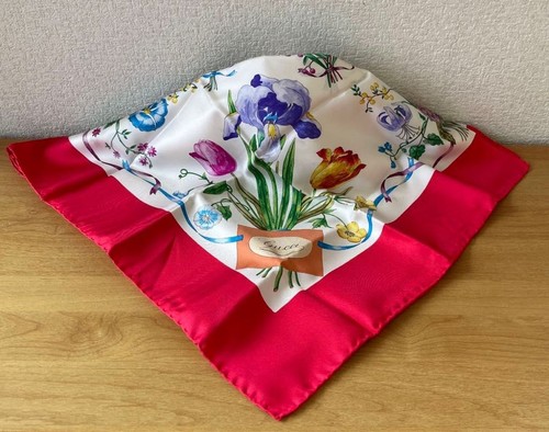 Gucci flora silk scarf large - silk,