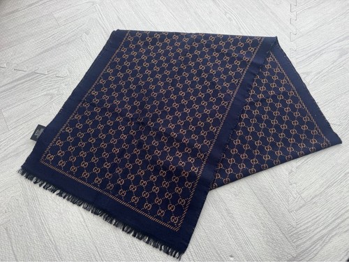 Gucci navy logo pattern - navy,