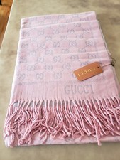 NWT GUCCI Pink & Gray Jacquard