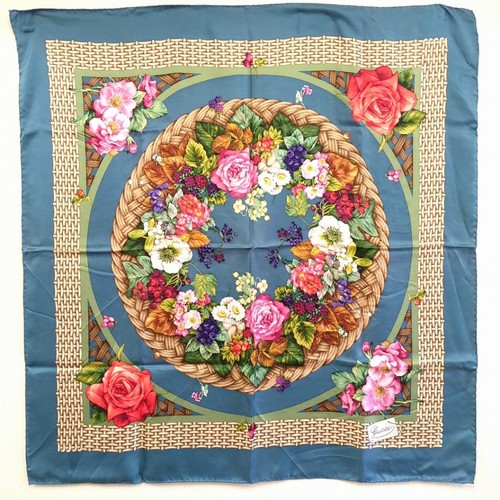Gucci silk scarf floral rose - scarf,