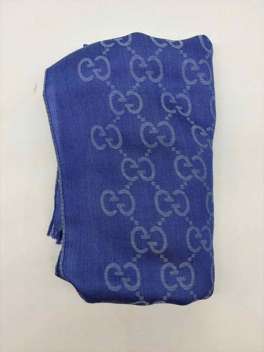 Gucci blue monogram scarves - blue,