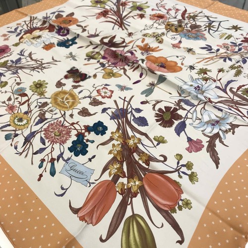 Gucci silk scarf floral - silk,