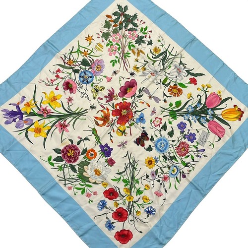 Gucci scarf light blue green - blue,