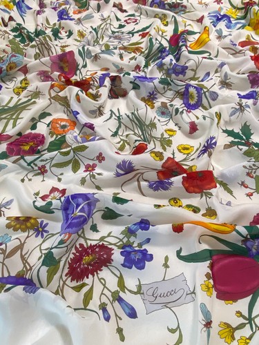 Gucci flora silk scarf - gucci,