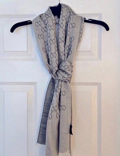Authentic gucci silk scarf - gucci, gg