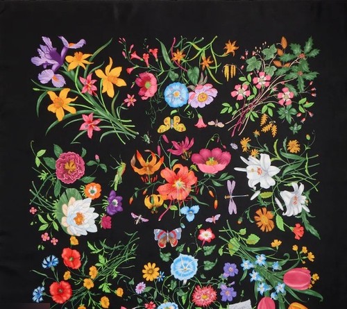 Gucci printed silk - gucci,