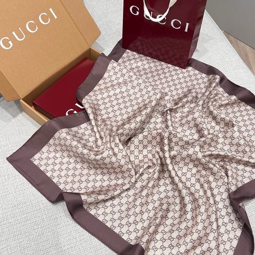 Gucci scarf silk - scarf, logo