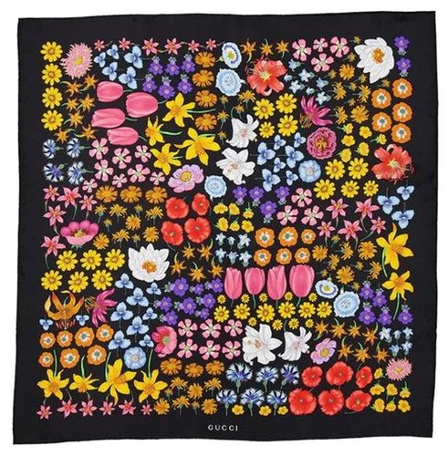New gucci black floral print - new,