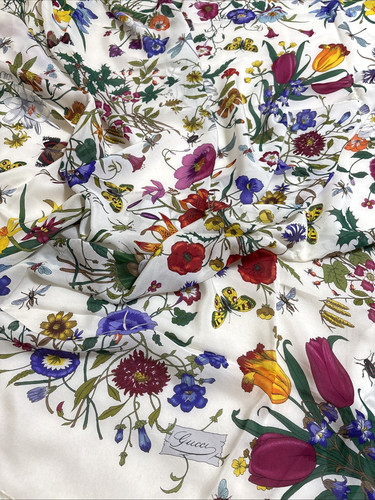 Gucci flora silk scarf - scarf, 48"