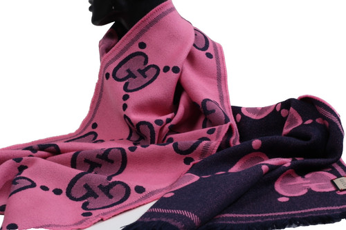 Gucci wool monogram scarf - gucci,